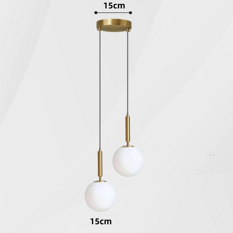 Pendente Luminária Globo de Vidro Moderno Minimalista