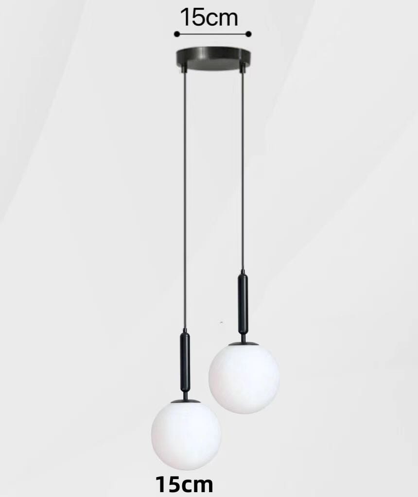 Pendente Luminária Globo de Vidro Moderno Minimalista