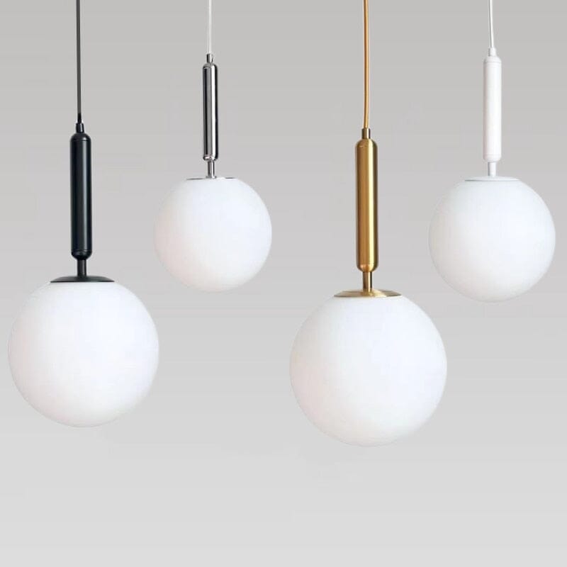 Pendente Luminária Globo de Vidro Moderno Minimalista